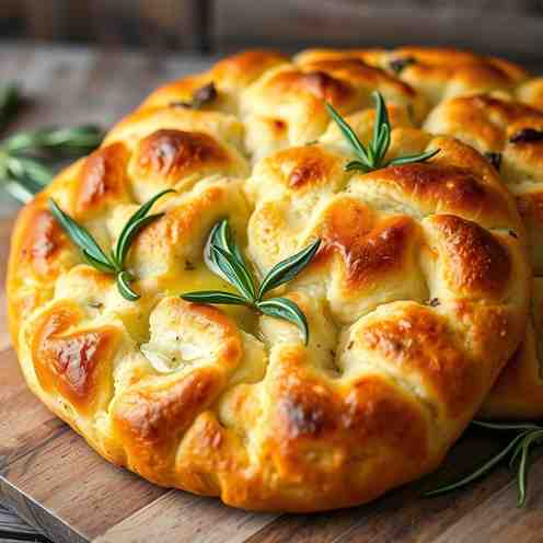 Provencal Fougasse - Rosemary Focaccia Bread